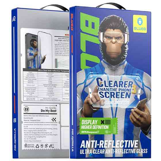 Защитное 2.5D стекло Blueo AR Anti-Reflective HD для Apple iPhone 17 Air (6.5") Херсон