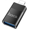 Адаптер Hoco UA17 Lightning to USB Black (Код товару:22566) Харків