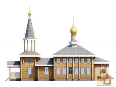 Будівництво дерев'яної церкви під ключ з екологічного зрубу від Закарпат Зруб-Буд Одесса - изображение 3