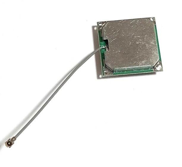 GPS антенна активная керамическая 1575MHz 32dB 25х25 мм, с кабелем 7 см IPEX (82988) Дніпро - зображення 3