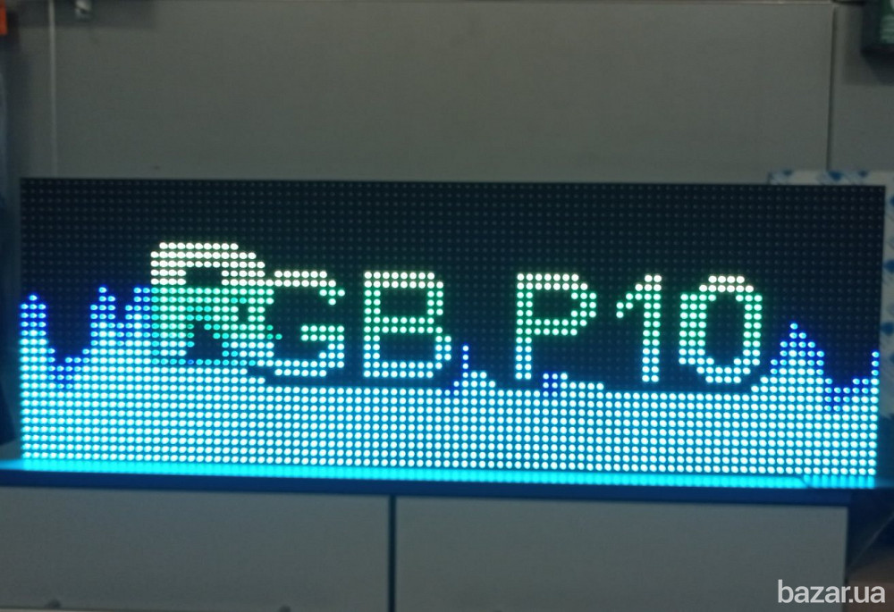 Біжучий рядок RGB Р10 IP65 96х32 Wi-Fi управління для виведення інформації Киев - изображение 3
