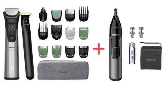 Машинка для стрижки волос в наборе Philips серии 9000 (17-в-1) MG9535/15 серая Київ