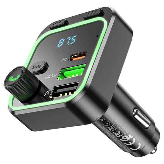 АЗУ FM модулятор Borofone BC53 Highway PD20W+QC3.0 (2USB-A/1C) Херсон
