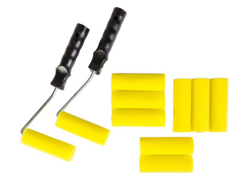 Набор малярный MASTERTOOL №10 валик поролоновый 100х36 мм 10 шт/2 ручки 92-8110 Харків - зображення 8