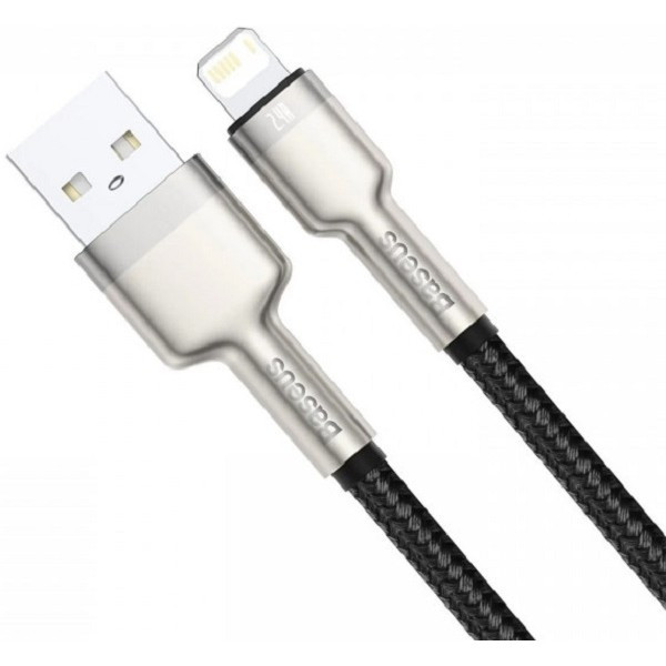 Кабель Baseus Cafule Metal Data Type-C to Lightning PD 20W 0.25m Black (CATLJK-01) Харків - зображення 3