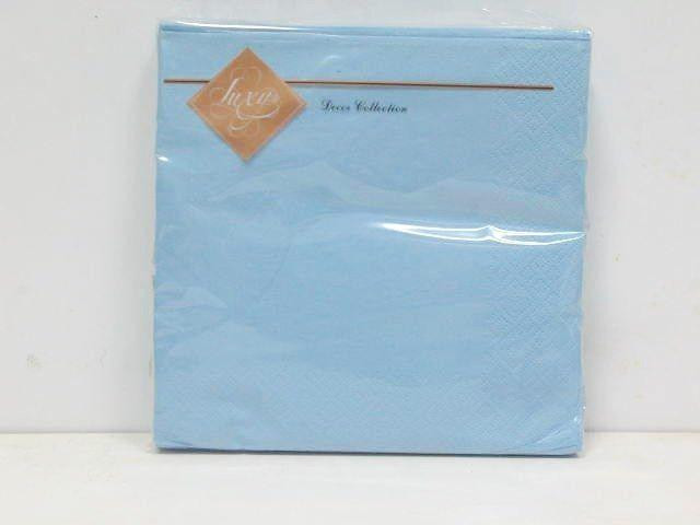 Праздничная салфетка (ЗЗхЗЗ, 20шт) Luxy Голубая (4-3) (1 пач) Харків - зображення 1