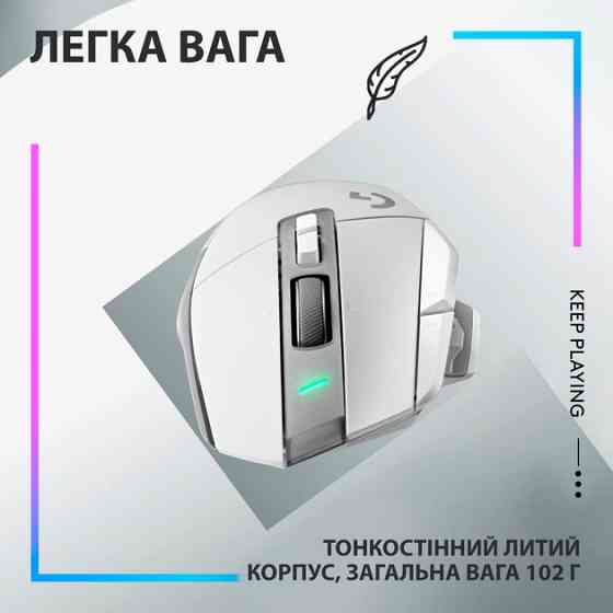 Мышь компьютерная безпроводная Logitech G502 X Lightspeed Wireless White L910-006189 белая Киев