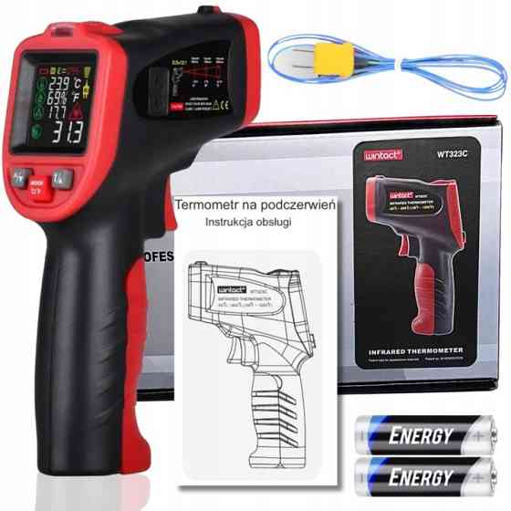 Пирометр (термогигрометр, термопара) -50-650°C WINTACT WT323C Харьков