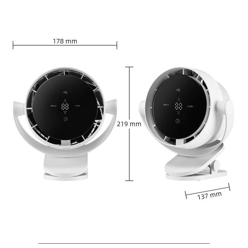 Настольный вентилятор F7 с зажимом 4000mAh Херсон - изображение 8