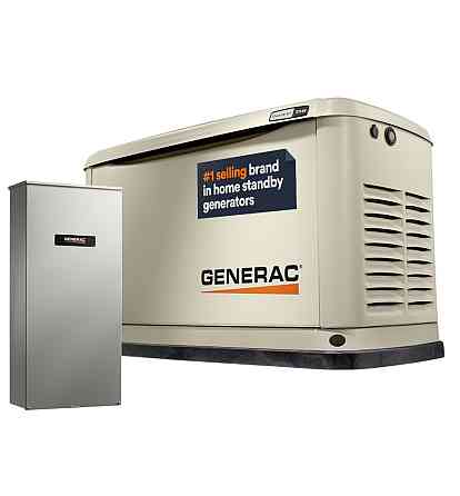 Generac Standby Generator, 10kW | With 16-Circuit Transfer Switch | WiFi Enabled (INDOELECTRONIC) Винница