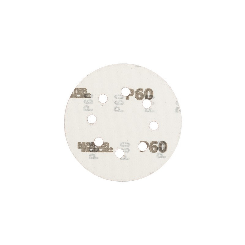 Круг шлифовальный на липучке MASTERTOOL 125 мм/8 отв P60 набор 5 шт 08-2506-H Харків - зображення 2
