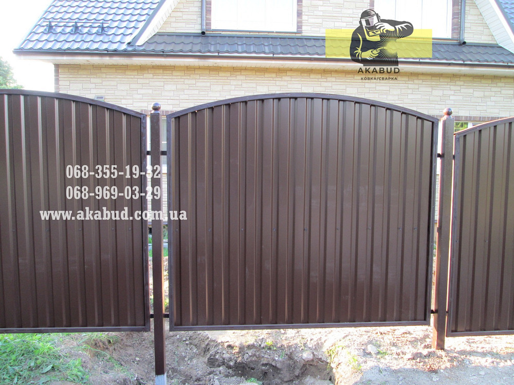 Ворота з профлиста у Кривому Розі від виробника Кривий Ріг - зображення 6