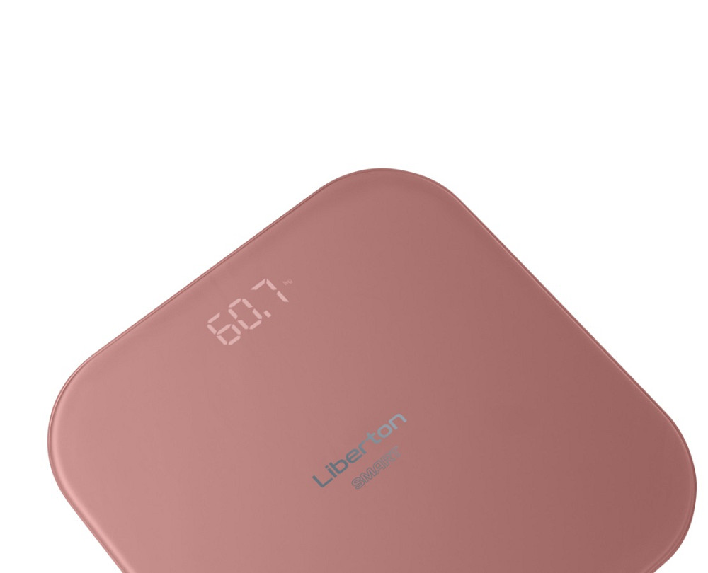 Весы напольные Liberton LBS-0812 Smart 180 кг розовые Київ - зображення 5