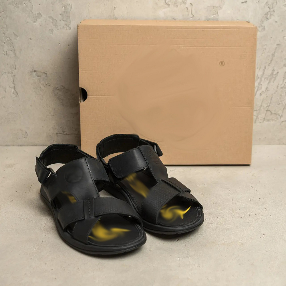 Мужские кожаные сандалии  Black Киев - изображение 6