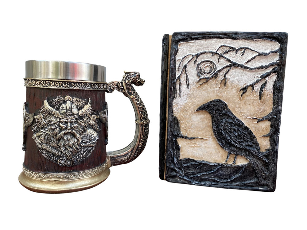 Подарочный набор Кружка 3D Берсерк-Викинг и Блокнот 3D «Тень Ворона» Киев - изображение 1