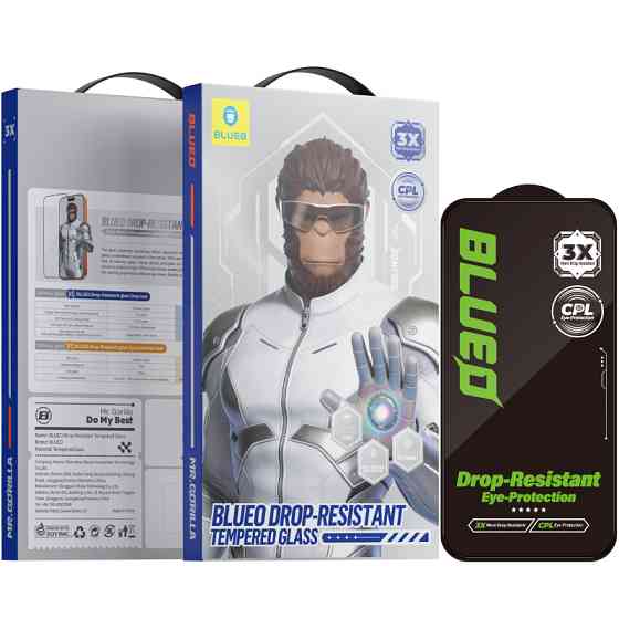 Защитное 2.5D стекло Blueo Drop-Resistant (35+ KG) для Apple iPhone 17 Pro Max / 16 Pro Max 6.9" Херсон