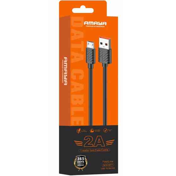 Дата кабель Amaya M77 USB to MicroUSB 2A (1m) Херсон