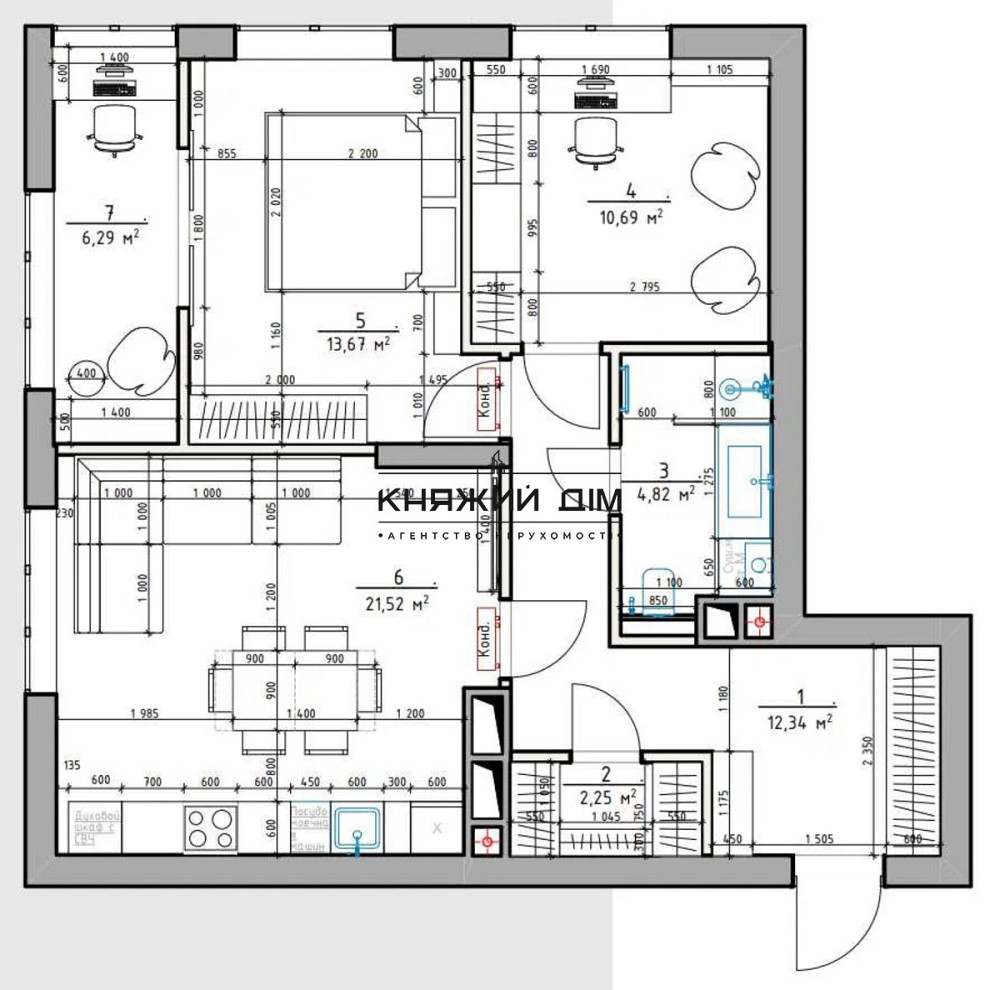 Продаж 2 кімнатної роздільної  в ЖК SEVEN,м.Осокорки Киев - изображение 9
