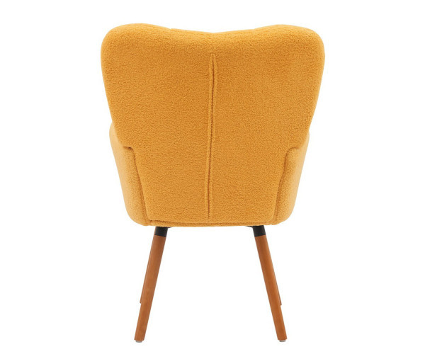 Крісло Флор тканина жовта букле тедді Днепр - изображение 6