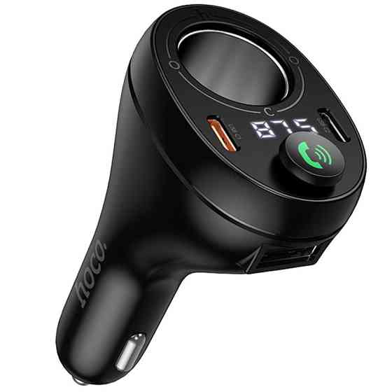 АЗУ FM модулятор Hoco E88 Star cigarette lighter+PD20W+QC3.0 total 120W (2USB-C) Херсон