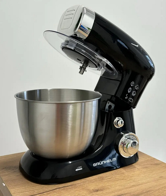 Кухонный комбайн Grunhelm GKM0016B 1500 Вт черный Київ - зображення 3