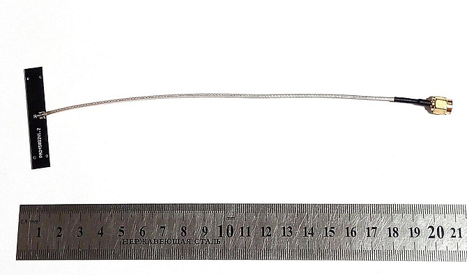 FPC-антенна на липучке 2010-2980/3990-5990MHz 4-6dBi, кабель RG178 20 см, RP SMA-male Дніпро - зображення 8
