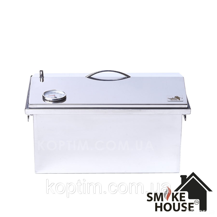 Коптильня для дома SmokeHouse L DeLuxe с термометром Харьков - изображение 4