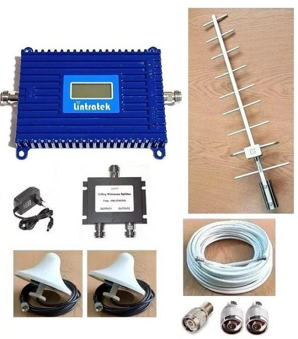 Усилитель мобильной связи для Одесской области LTK-2070CD 800 МГц с внешней направленной антенной 9. Днепр - изображение 1