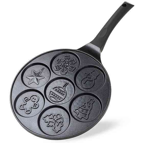 Сковорода для блинов и панкейков Kamille Christmas Pancake 26см Одеса