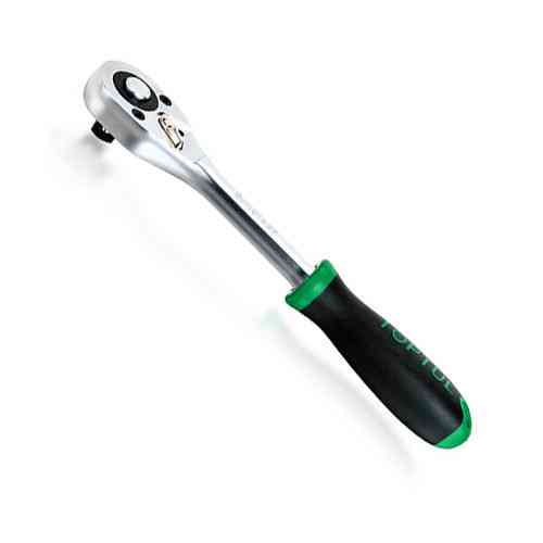 Трещотка для торцевых головок 1/2" 24 зубца (резиновая ручка) TOPTUL CJBC1627 Харків