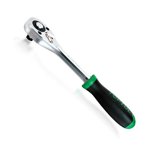 Трещотка для торцевых головок 1/2" 24 зубца (резиновая ручка) TOPTUL CJBC1627 Харків - зображення 1