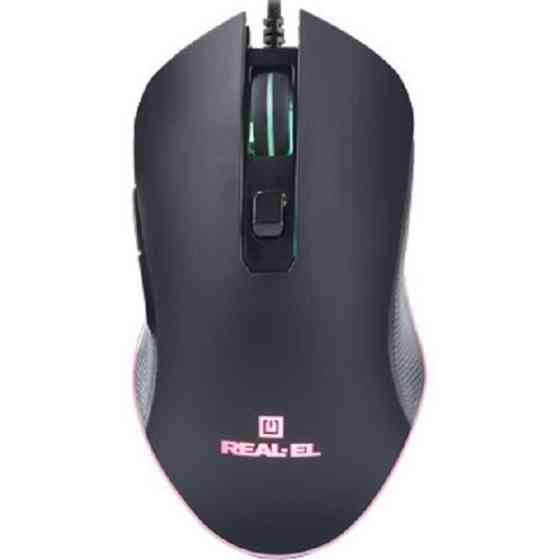 Мишка REAL-EL RM-550 USB Black (EL123200027) Харьков
