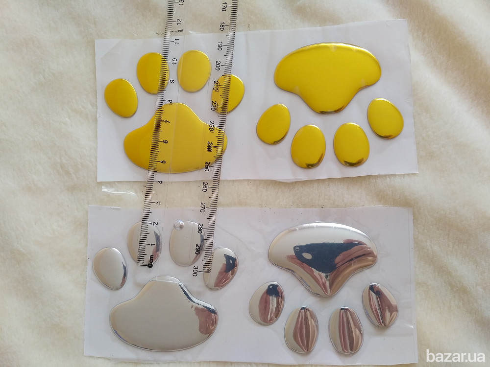 Наклейка на авто Наклейка на авто Следы Золото Борисполь - изображение 7