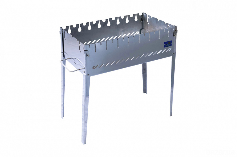 Мангал-чемодан из нержавеющей стали с сумкой и решеткой Smoke House Case 8 Харків - зображення 7