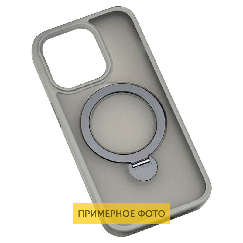 TPU+PC чехол Metal Buttons with MagSafe Colorful HQ Ring для Apple iPhone 16 Pro Max (6.9") Херсон - зображення 3