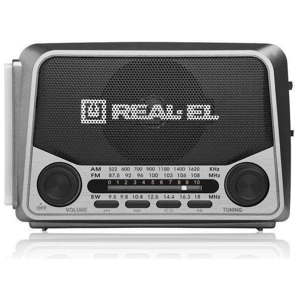 Радіоприймач REAL-EL X-525 Grey (EL121800004) Харків - зображення 5