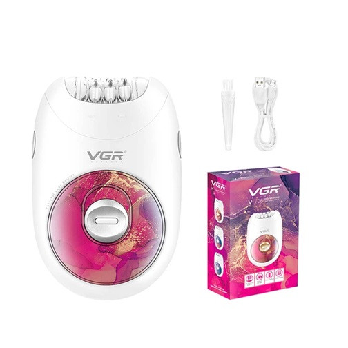 Эпилятор женский VGR V-706 PINK розовый Київ - зображення 1