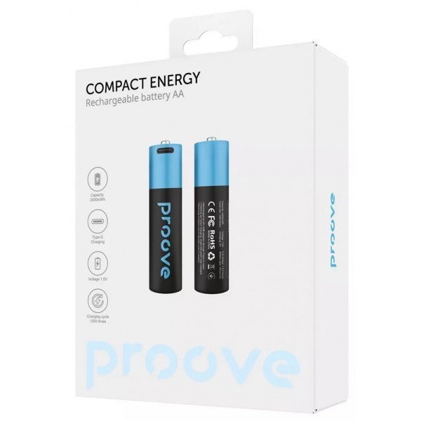 Акумулятори Proove Compact Energy AA 2 pcs Black (RBCE26010008) Харків - зображення 2