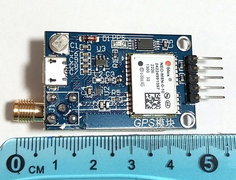 Модуль GPS NEO-M8N SMA, 3-5V со встроенной керамической антенной, интерфейс USB UART, REALPOY (82987 Днепр - изображение 2