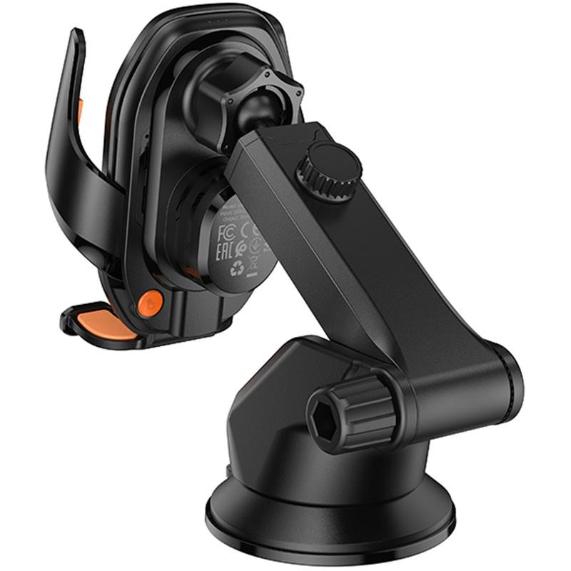 Автодержатель с БЗУ Hoco HW34 Blue whale 3-axis linkage wireless 15W (center console) Херсон - зображення 7
