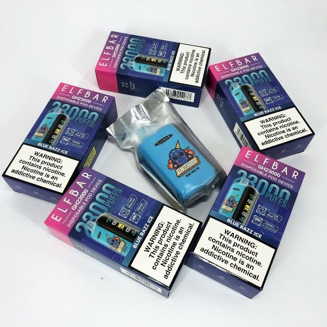 Електрона сигарета ELF BAR 5% на 23000 тяг (Синя Малина) Днепр - изображение 5