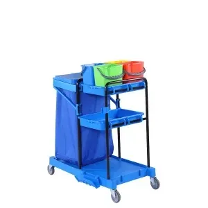 Тележка: 2 кювета, чехол 120л, 4 ведра по 6л Київ - зображення 1