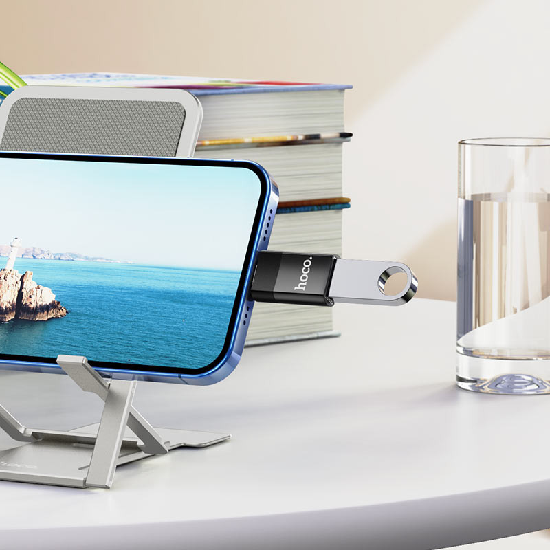 Переходник Hoco UA17 Type-C Male to USB Female USB3.0 Херсон - зображення 7