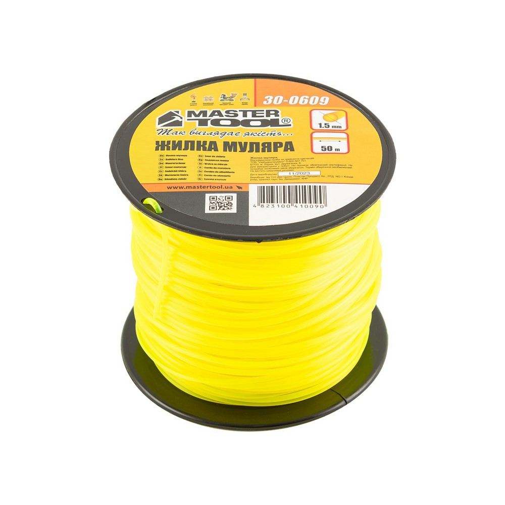 Леска каменщика MASTERTOOL на катушке 1,5 мм 50 м 30-0609 Харків - зображення 1
