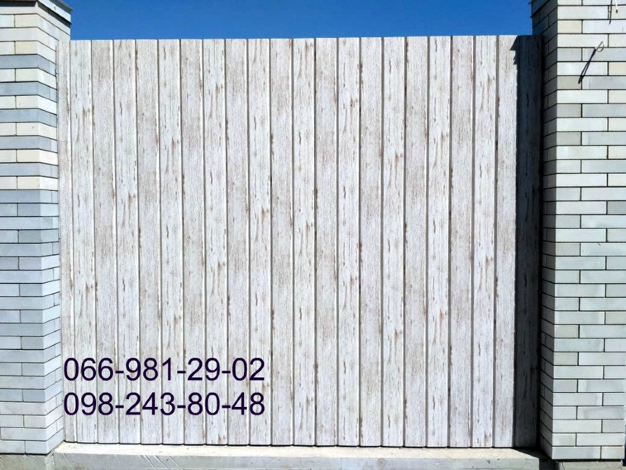 Декоративный профлист под белый бук. Київ - зображення 2