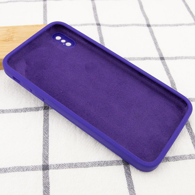 Чехол Silicone Case Square Full Camera Protective (AA) для Apple iPhone XS / X (5.8") Херсон - зображення 12