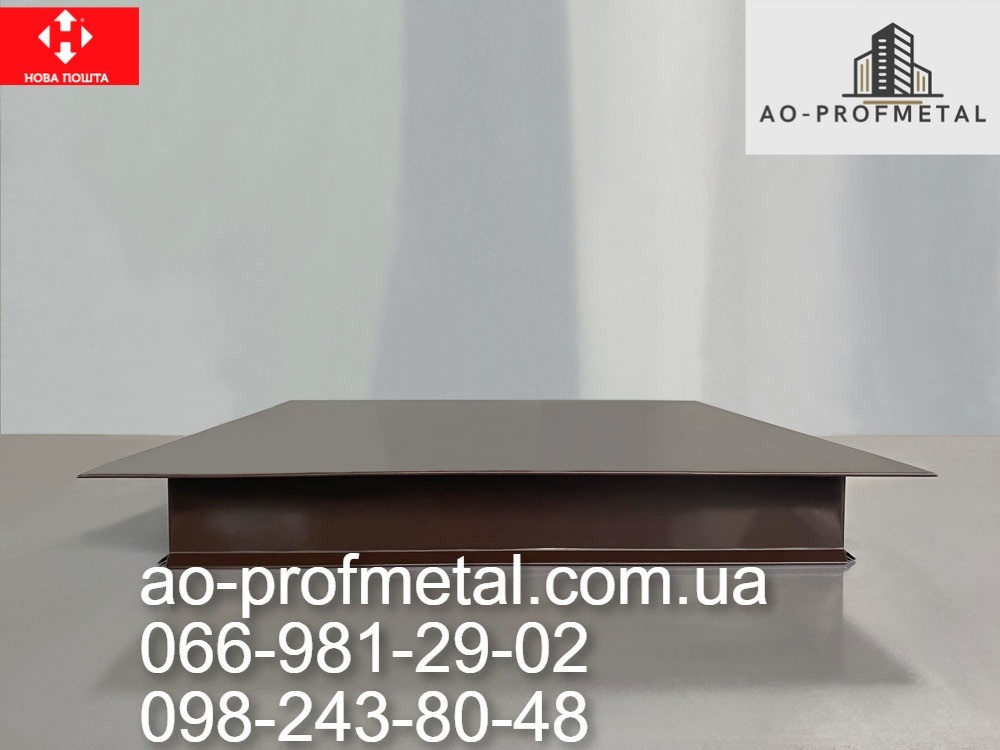 Колпак плоский антрацитового цвета, Колпаки на забор RAL 7016 РЕМА. Київ - зображення 5