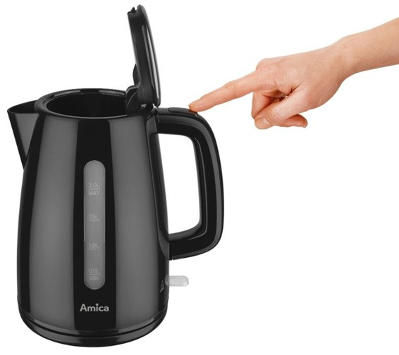 Электрочайник Amica KF 1022 2 л черный Киев - изображение 4