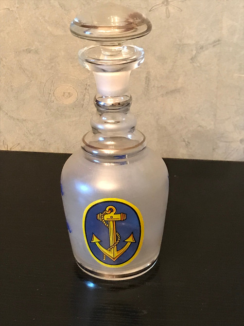 Винтажный графин для напитков с 5 стаканчиками, Чехословакия, 60-е годы. Дніпро - зображення 2