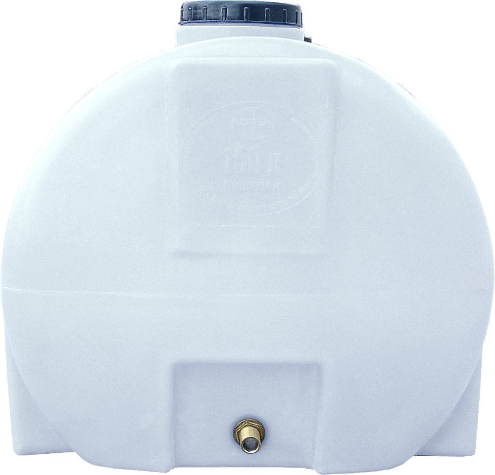 Емкость 150 л горизонтальная ГО ПБ белая Київ - зображення 6